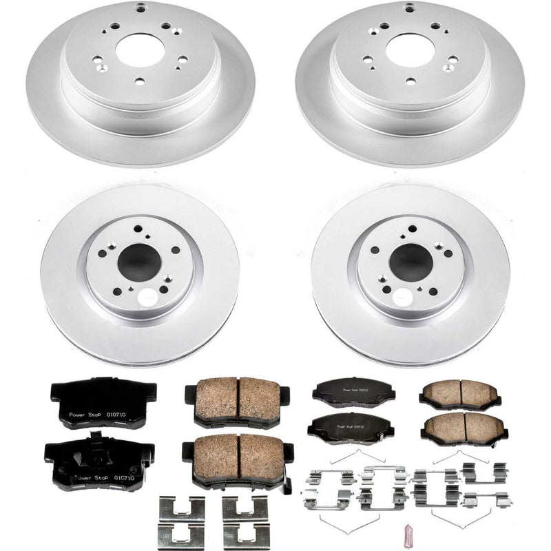 Power Stop CRK6489 Z17 Evolution Front And Rear Brake Kit for 2012-2016 Honda CR-V Front Wheel Drive product image