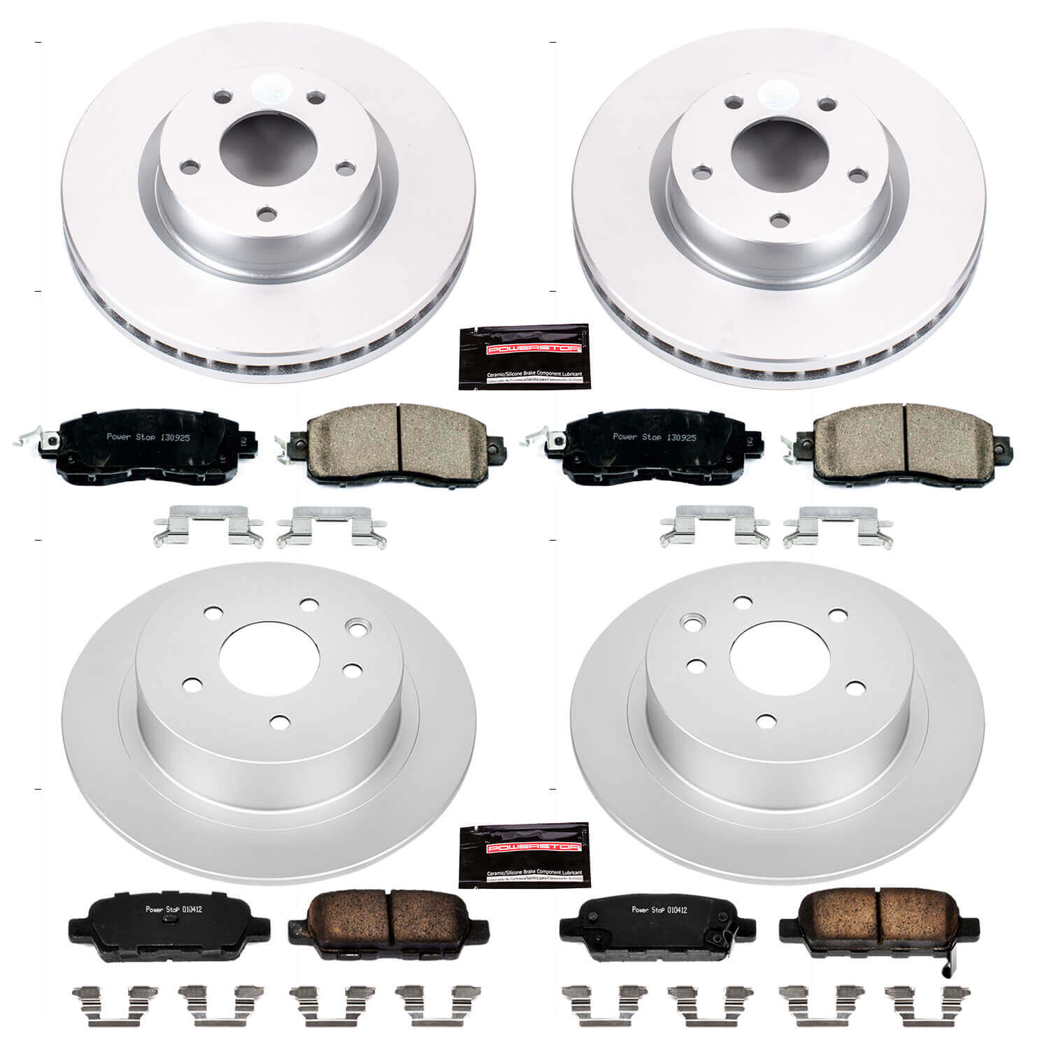Power Stop CRK6495 Z17 Evolution Front And Rear Brake Kit for 2013 Nissan Altima Sedan (4 Door) product image