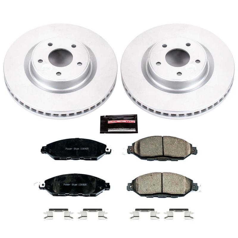 Power Stop CRK6496 Z17 Evolution Front Brake Kit for 2013 Infiniti JX35 product image