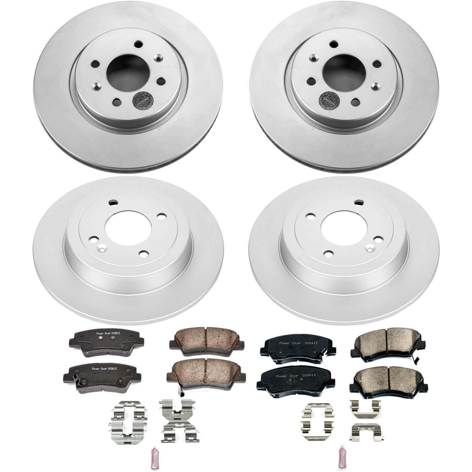 Power Stop CRK6500 Z17 Evolution Front And Rear Brake Kit for 2012-2017 Kia Rio Sx product image