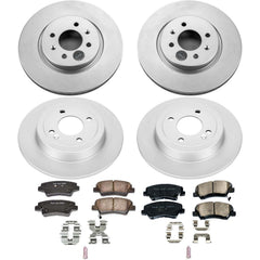 Power Stop CRK6500 Z17 Evolution Front And Rear Brake Kit for 2012-2017 Kia Rio Sx product image