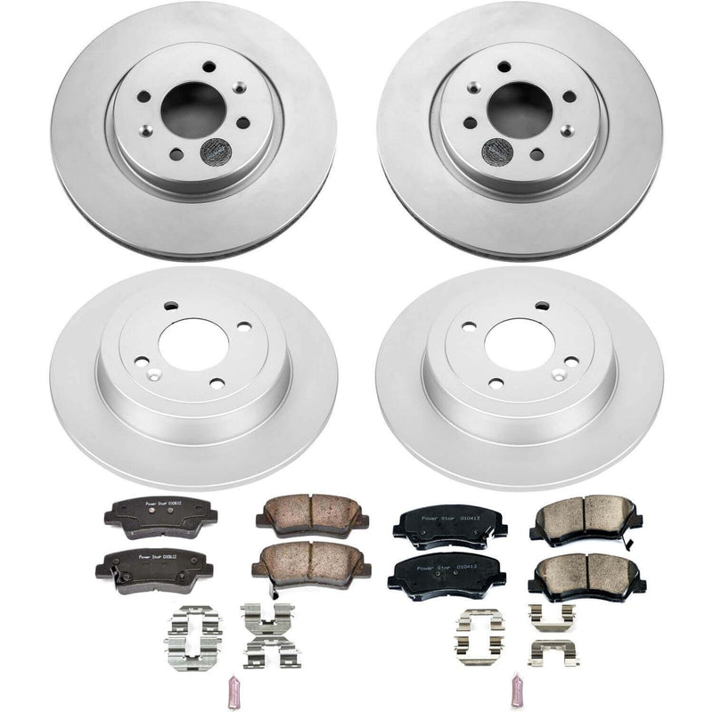 Power Stop CRK6500 Z17 Evolution Front And Rear Brake Kit for 2012-2017 Kia Rio Sx product image