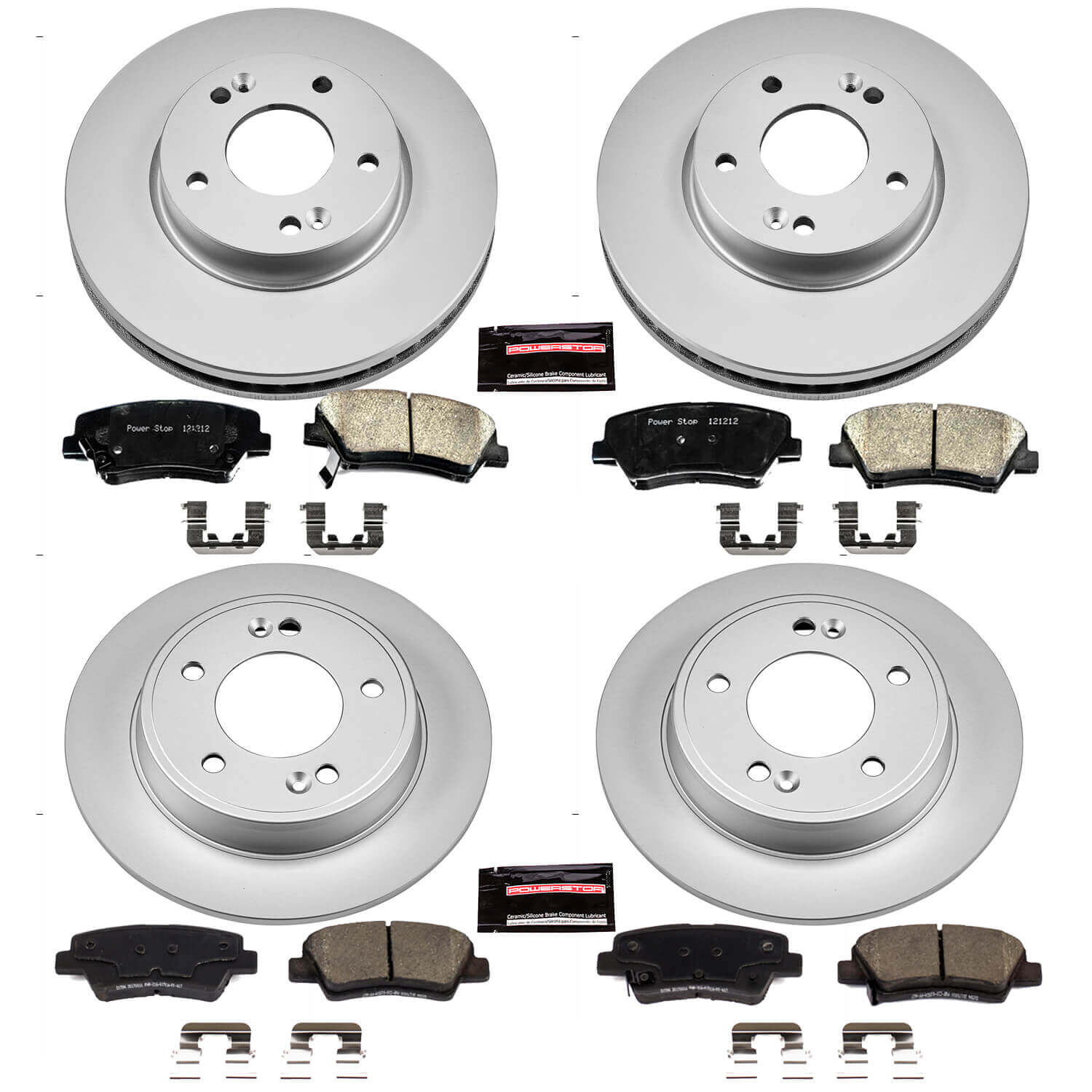 Power Stop CRK6506 Z17 Evolution Front And Rear Brake Kit for 2013-2017 Hyundai Elantra GT product image