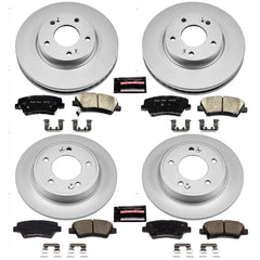 Power Stop CRK6506 Z17 Evolution Front And Rear Brake Kit for 2013-2017 Hyundai Elantra GT product image