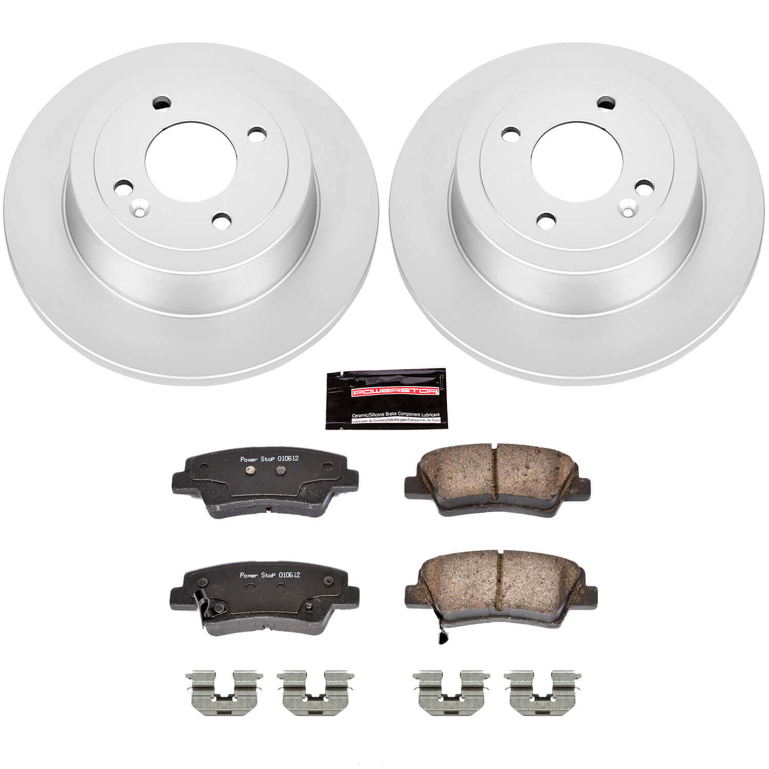 Power Stop CRK6507 Z17 Evolution Rear Brake Kit for 2012-2022 Hyundai Accent Rear Disc product image