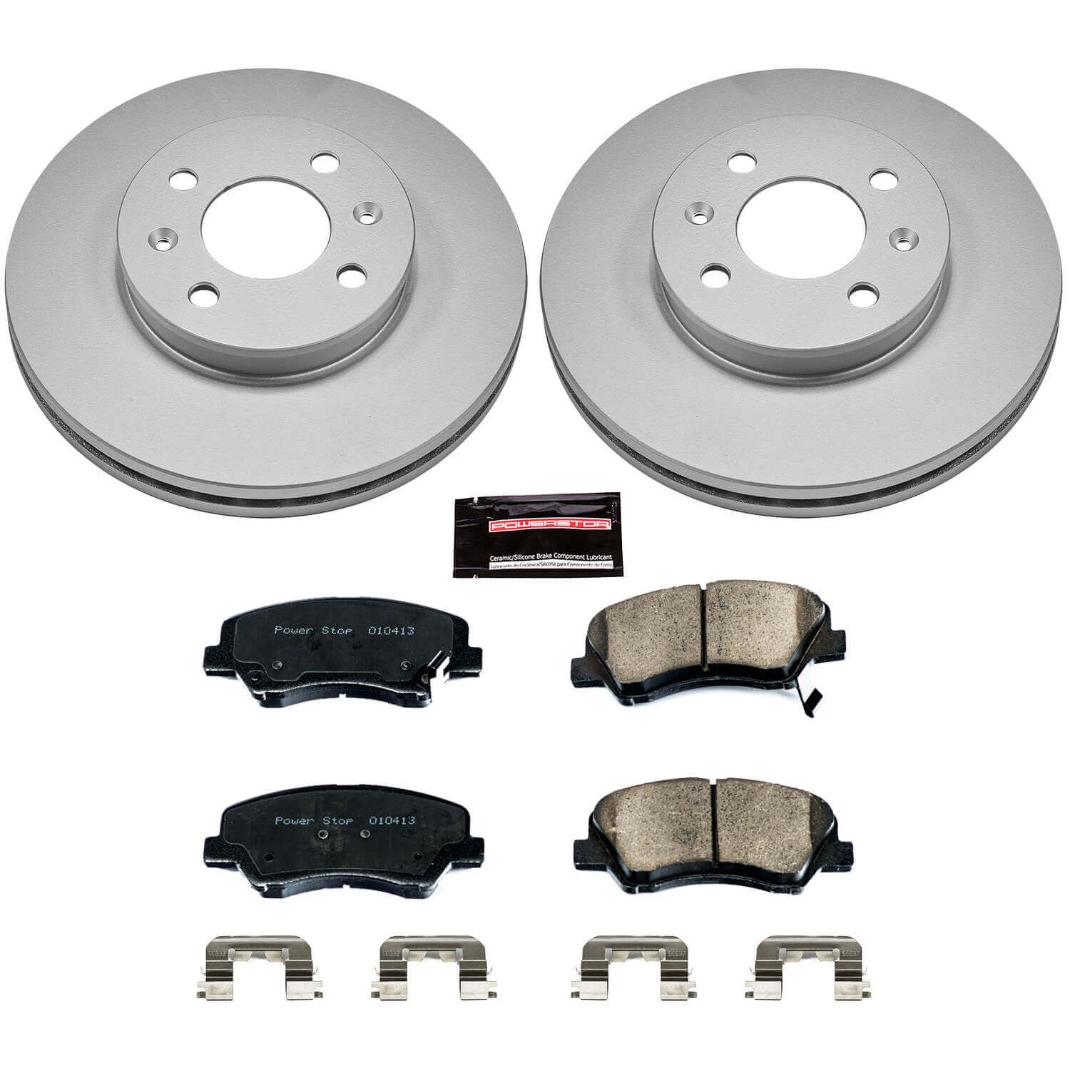 Power Stop CRK6508 Z17 Evolution Front Brake Kit for 2012 Hyundai Accent Rear Disc product image