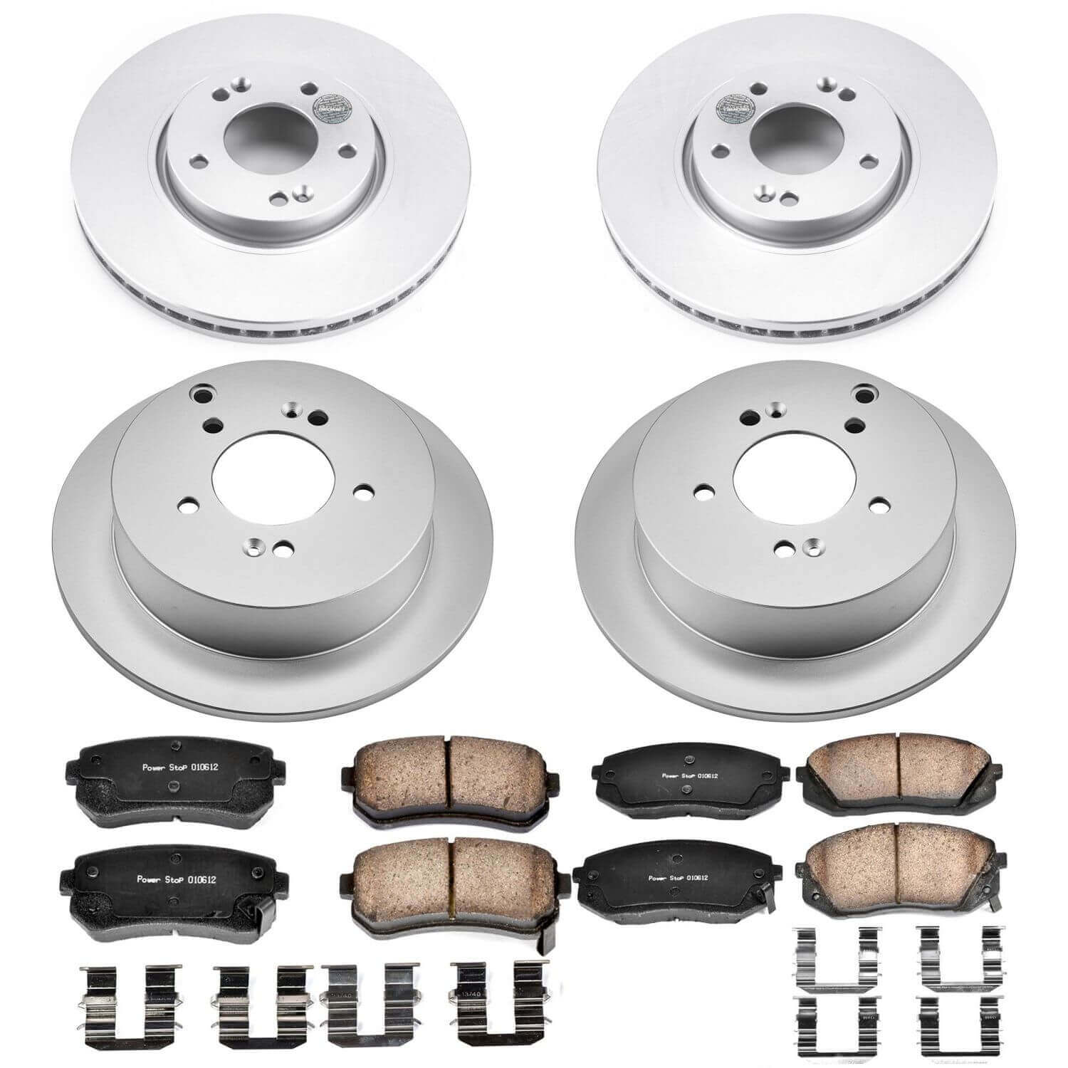Power Stop CRK6511 Z17 Evolution Front And Rear Brake Kit for 2012-2016 Kia Sportage All Wheel Drive product image