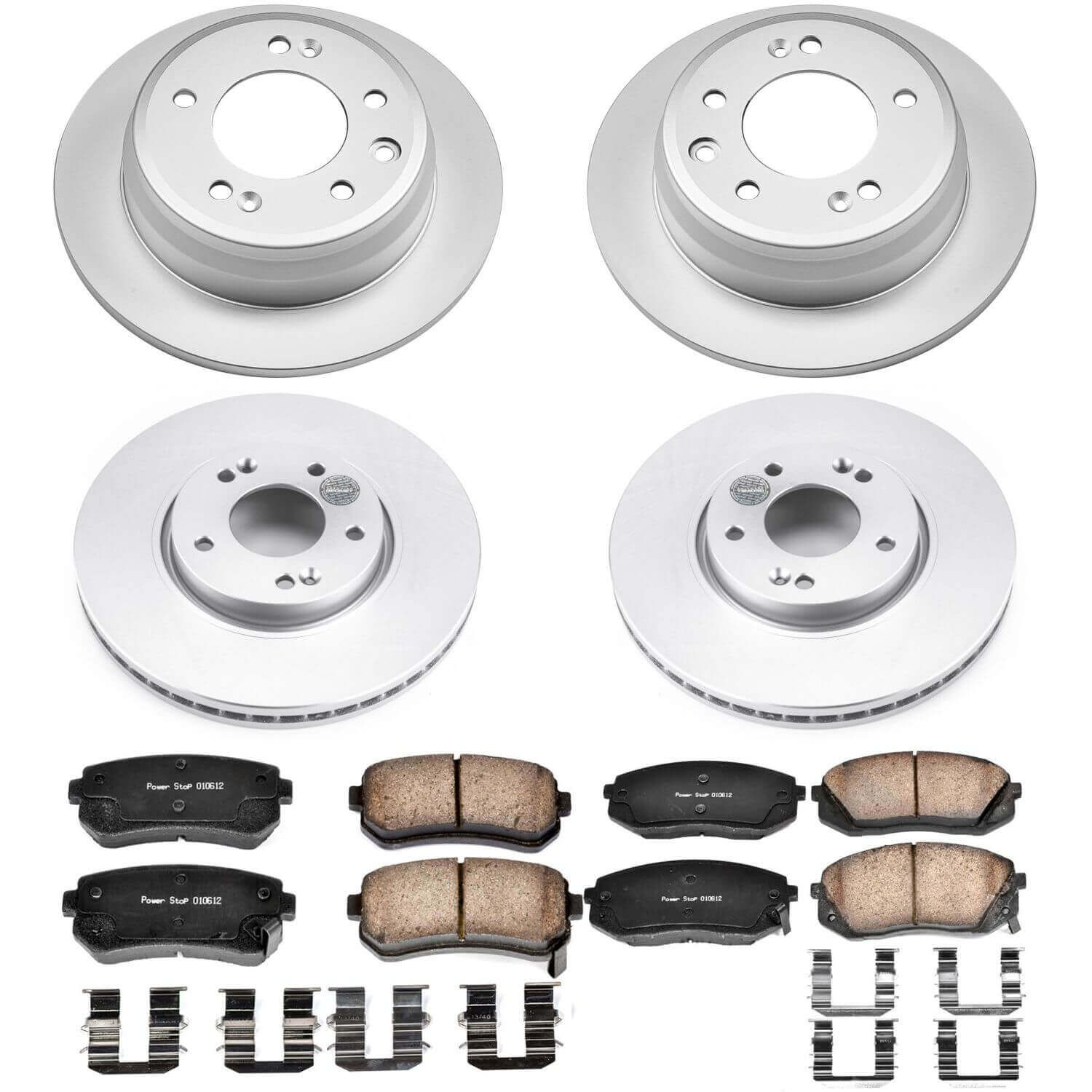 Power Stop CRK6512 Z17 Evolution Front And Rear Brake Kit for 2012-2016 Kia Sportage Front Wheel Drive product image