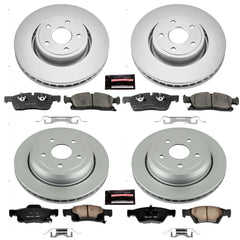 Power Stop CRK6537 Z17 Evolution Front And Rear Brake Kit for 2012-2017 Dodge Durango product image