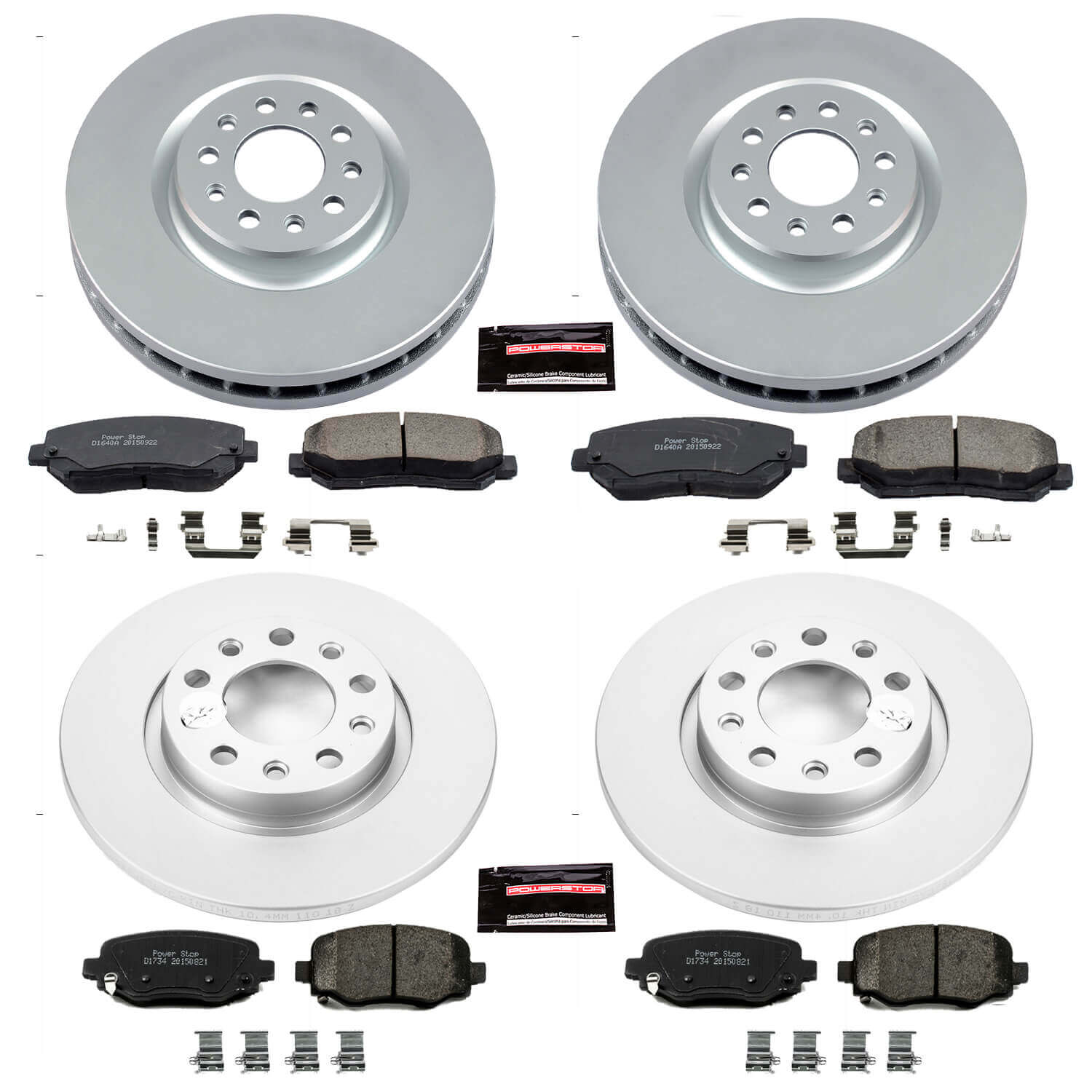Power Stop CRK6539 Z17 Evolution Front And Rear Brake Kit for 2015-2017 Chrysler 200 product image