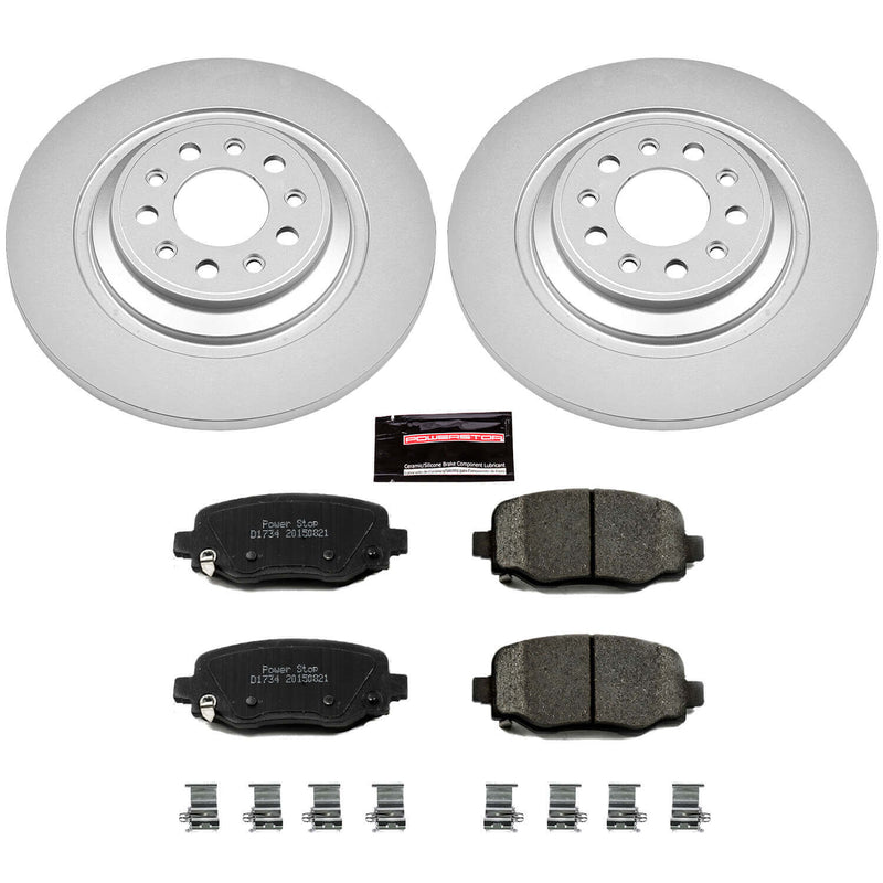 Power Stop CRK6542 Z17 Evolution Rear Brake Kit for 2014-2023 Jeep Cherokee product image