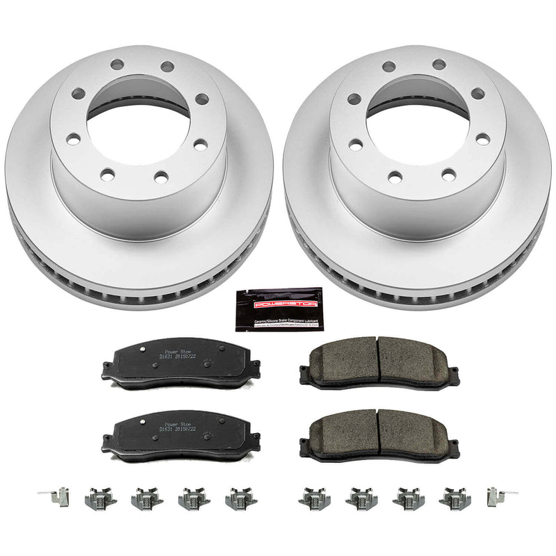 Power Stop CRK6545 Z17 Evolution Front Brake Kit for 2012 Ford F-250 Super Duty 4 Wheel Drive product image