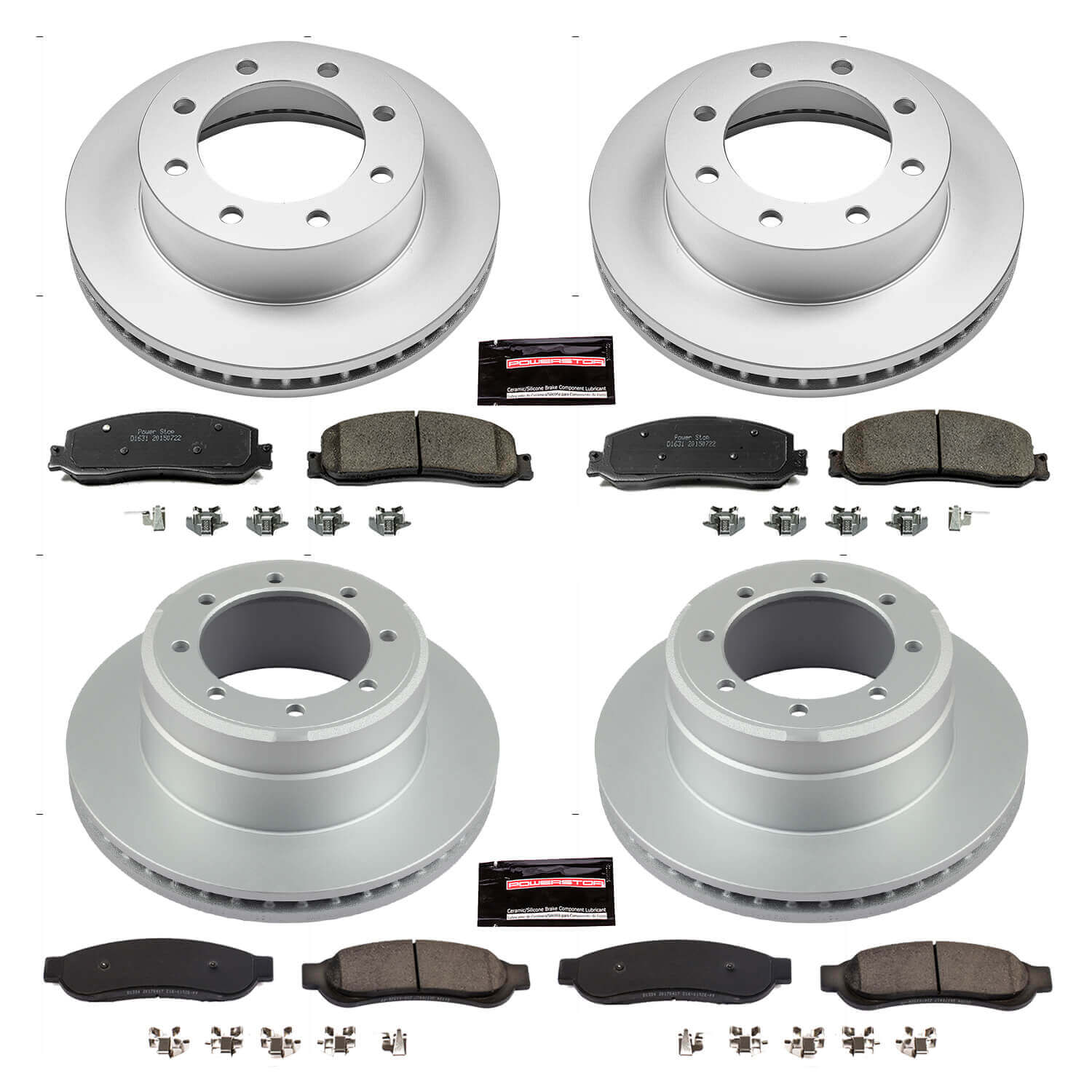 Power Stop CRK6546 Z17 Evolution Front And Rear Brake Kit for 2012 Ford F-350 Super Duty 4 Wheel Drive product image