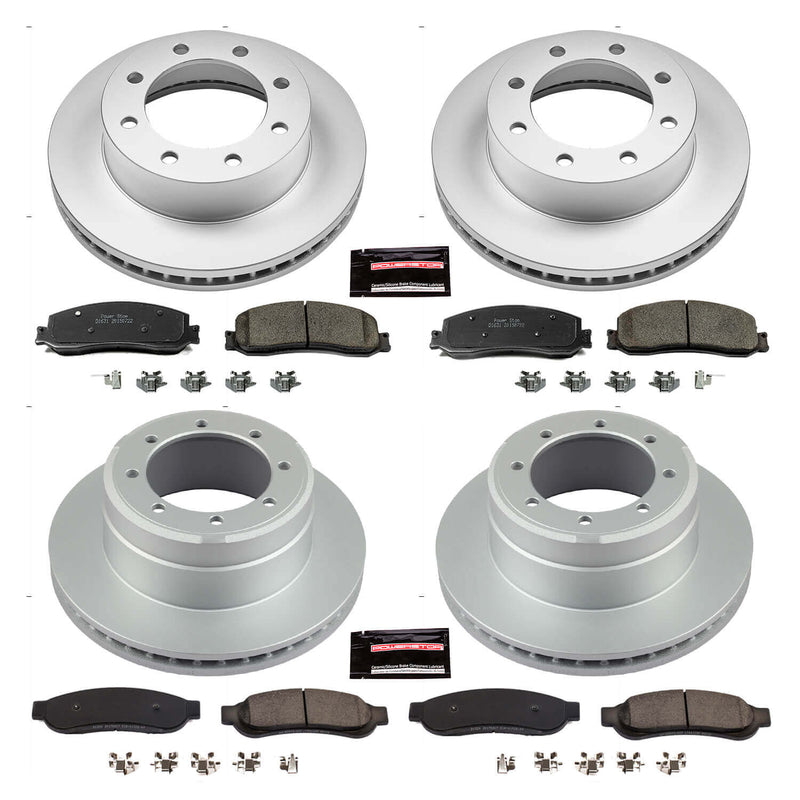 Power Stop CRK6546 Z17 Evolution Front And Rear Brake Kit for 2012 Ford F-350 Super Duty 4 Wheel Drive product image