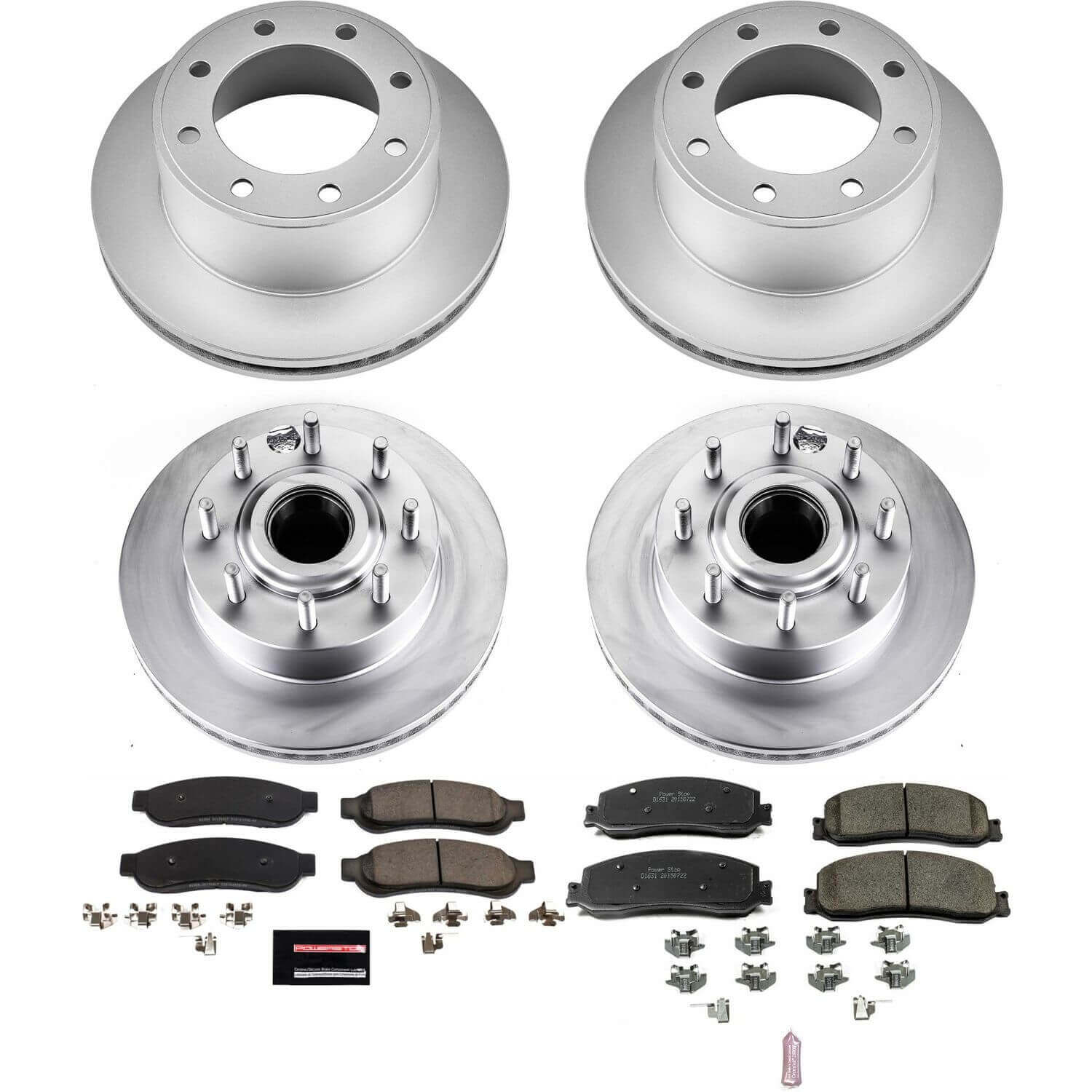Power Stop CRK6551 Z17 Evolution Front And Rear Brake Kit for 2012 Ford F-250 Super Duty Rear Wheel Drive product image