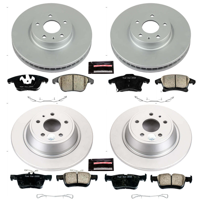 Power Stop CRK6556 Z17 Evolution Front And Rear Brake Kit for 2013 Ford Fusion S, SE, SE Hybrid, Titanium, Titanium Hybrid product image