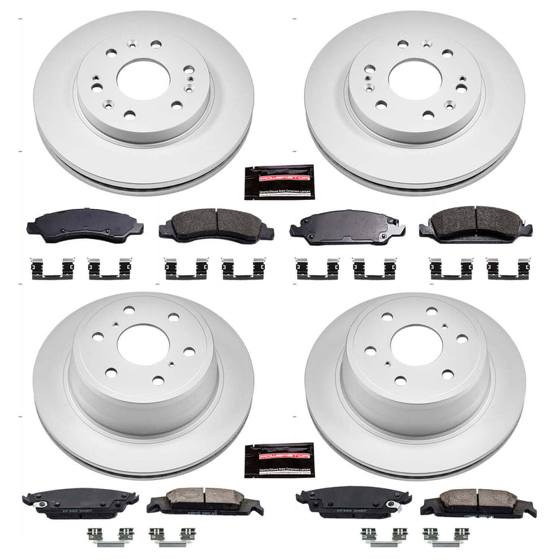 Power Stop CRK6560 Z17 Evolution Front And Rear Brake Kit for 2015-2020 Cadillac Escalade product image
