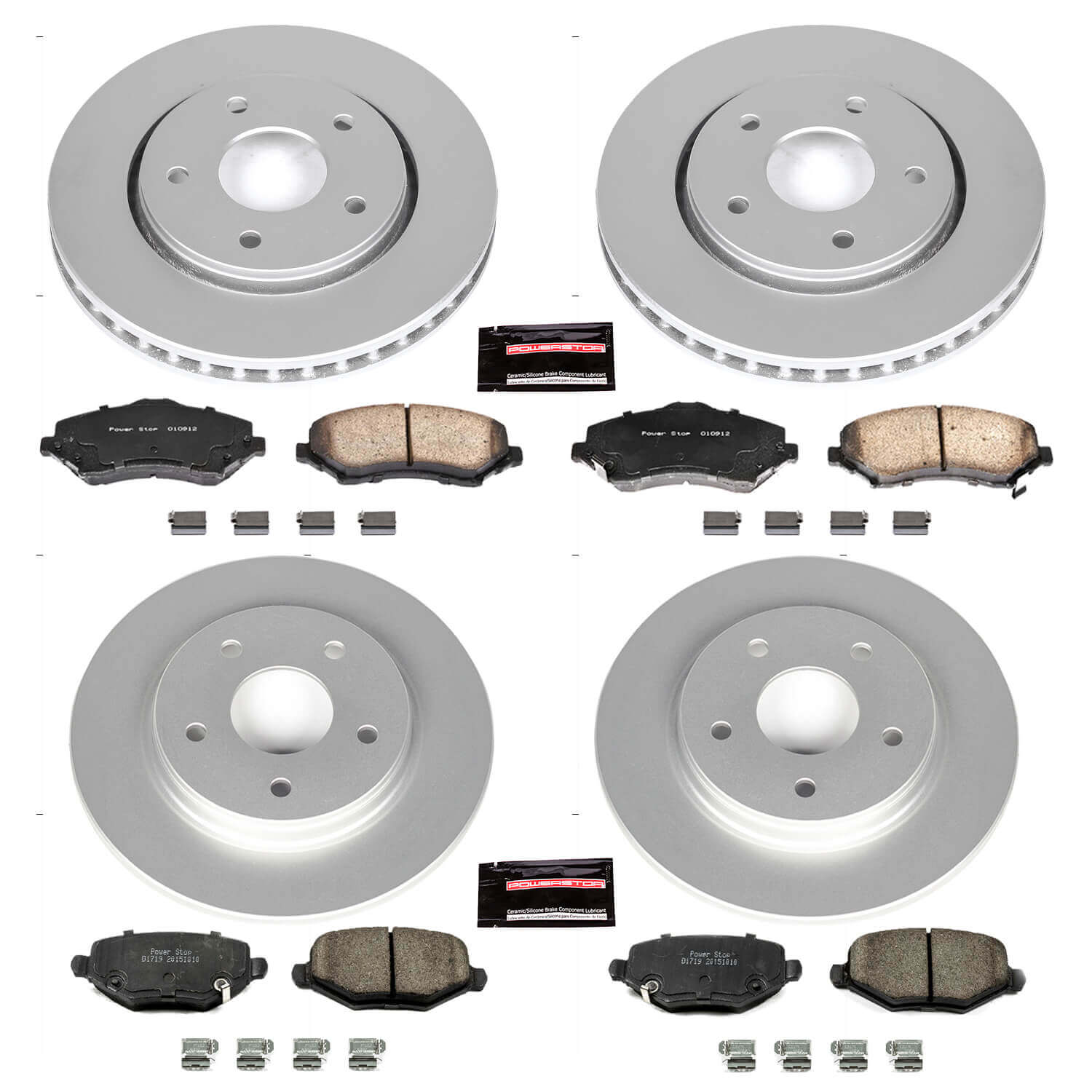 Power Stop CRK6563 Z17 Evolution Front And Rear Brake Kit for 2012-2016 Chrysler Town & Country product image