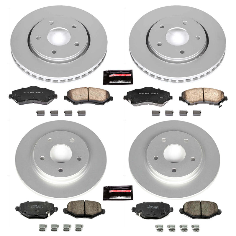 Power Stop CRK6563 Z17 Evolution Front And Rear Brake Kit for 2012-2016 Chrysler Town & Country product image