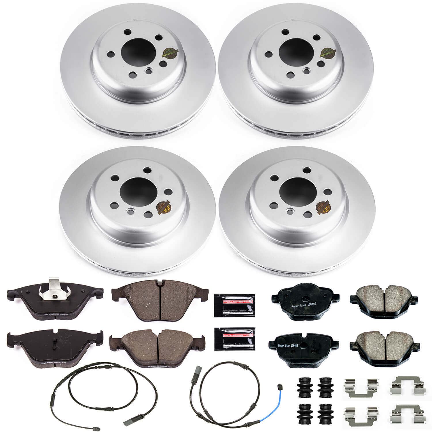 Power Stop CRK6582 Z23 Evolution Geomet Coated Front And Rear Pad And Rotor Kit for 2011 BMW 535I Xdrive product image
