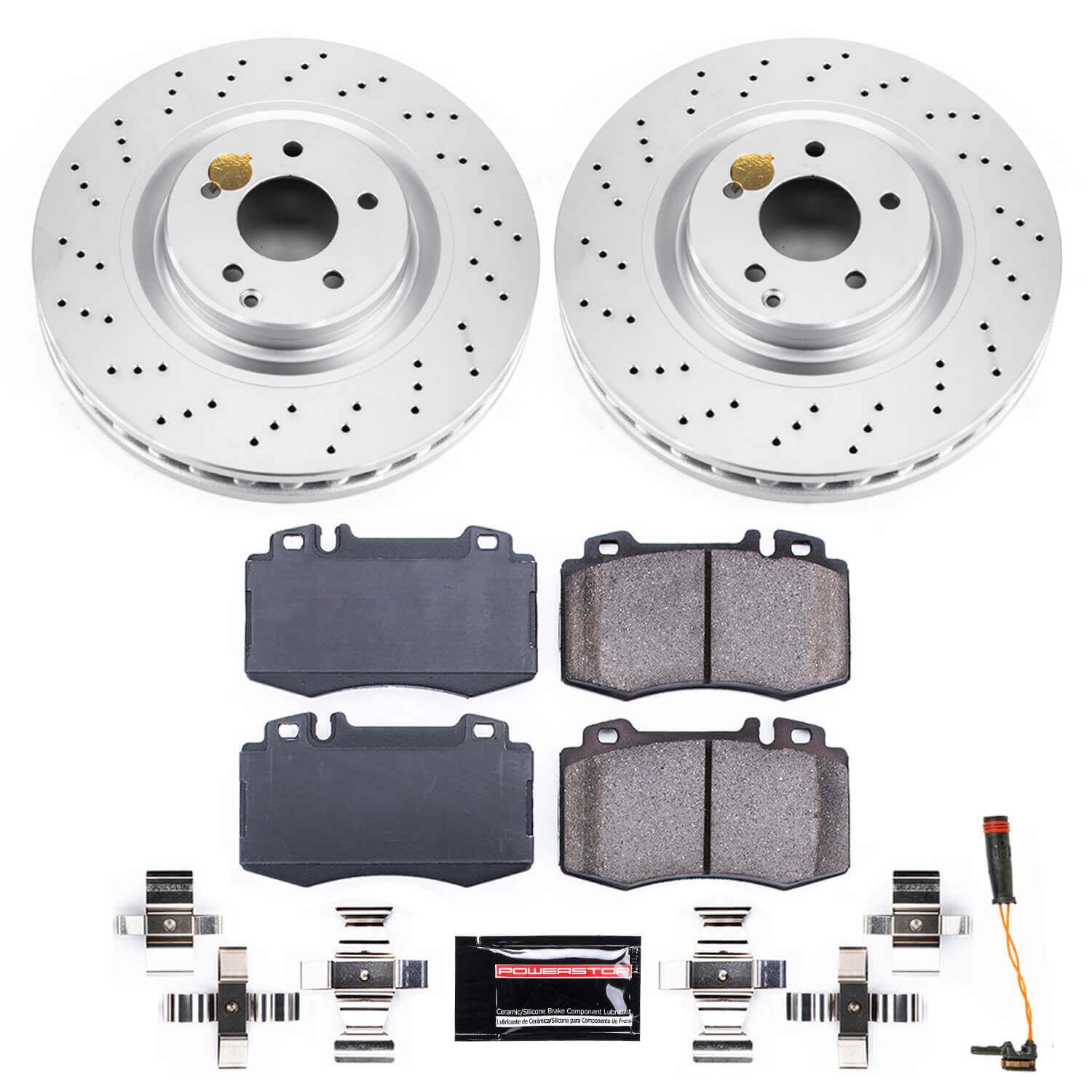 Power Stop CRK6585 Z23 Evolution Geomet Coated Front Pad And Rotor Kit for 2005-2006 Mercedes-Benz C55 AMG product image