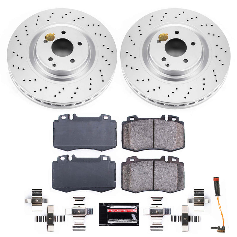 Power Stop CRK6585 Z23 Evolution Geomet Coated Front Pad And Rotor Kit for 2005-2006 Mercedes-Benz C55 AMG product image