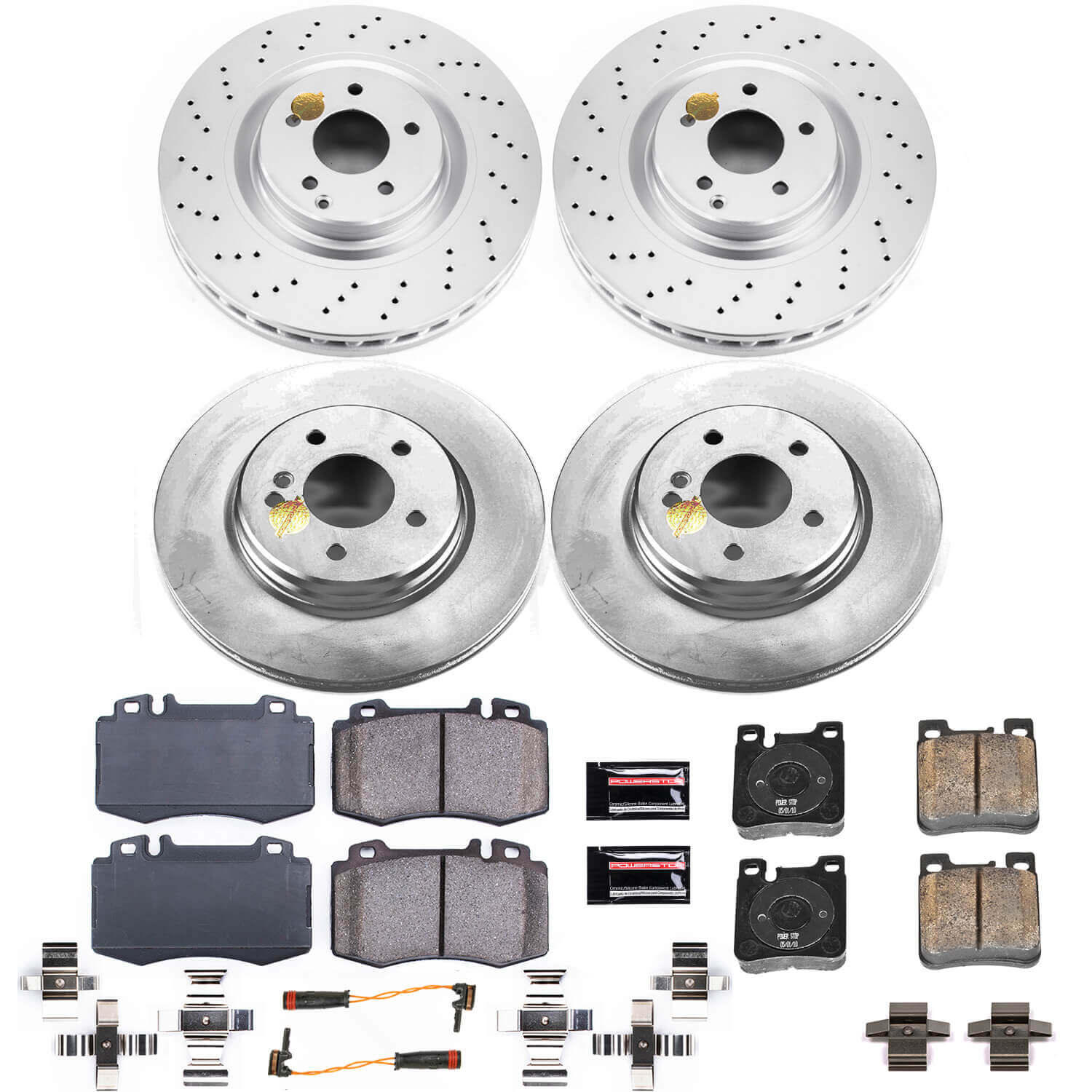 Power Stop CRK6586 Z23 Evolution Geomet Coated Front And Rear Pad And Rotor Kit for 2005-2006 Mercedes-Benz C55 AMG product image