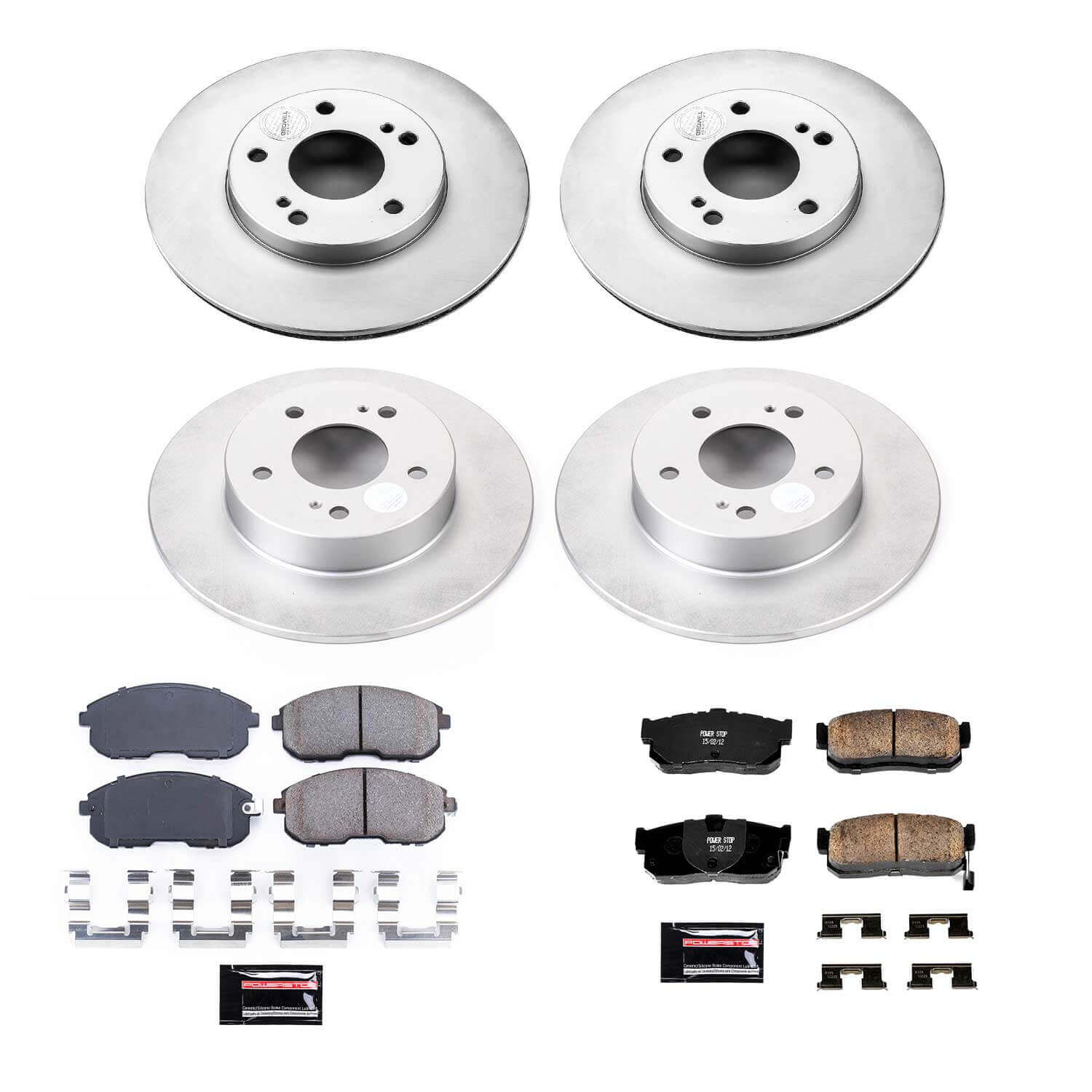 Power Stop CRK662 Z17 Evolution Front And Rear Brake Kit for 1996-1999 Infiniti I30 product image