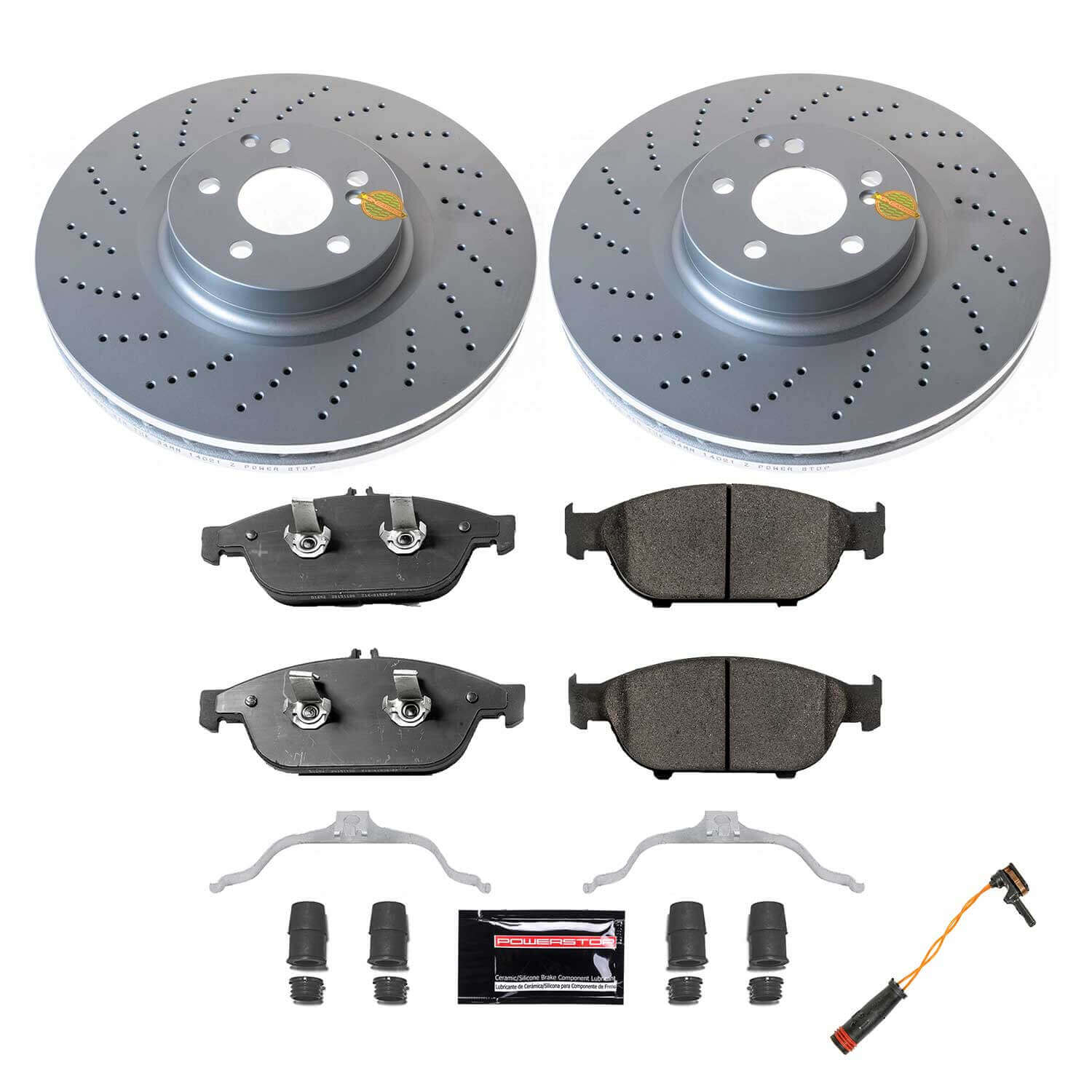 Power Stop CRK6637 Front Z23 Evolution Sport Performance Pad And Rotor Kit for 2012-2014 Mercedes-Benz E550 Convertible, Coupe (2 Door) product image