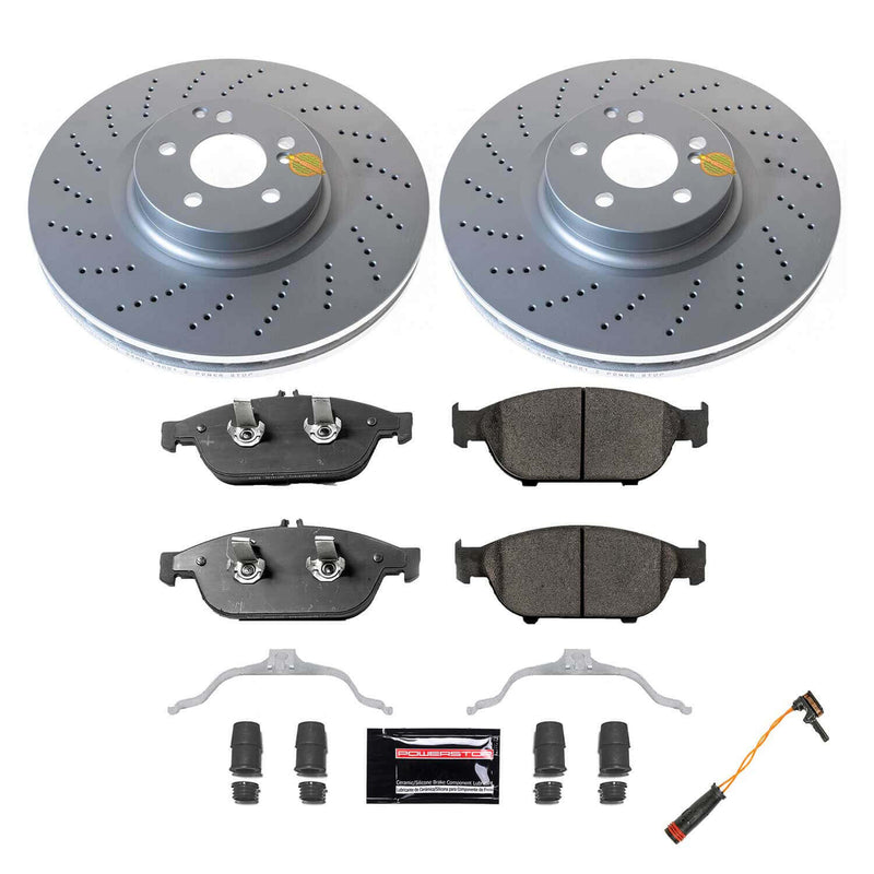 Power Stop CRK6637 Front Z23 Evolution Sport Performance Pad And Rotor Kit for 2012-2014 Mercedes-Benz E550 Convertible, Coupe (2 Door) product image