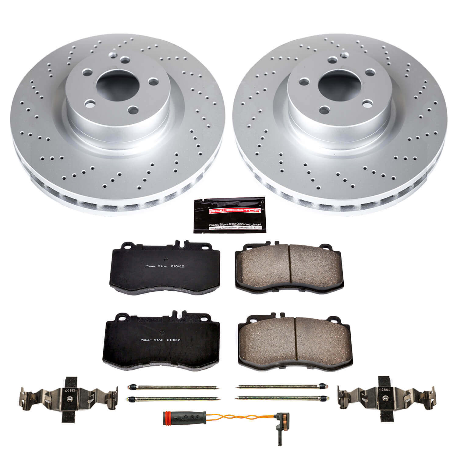 Power Stop CRK6640 Z23 Evolution Sport Front Brake Kit for 2010-2011 Mercedes-Benz E550 Sedan (4 Door) product image