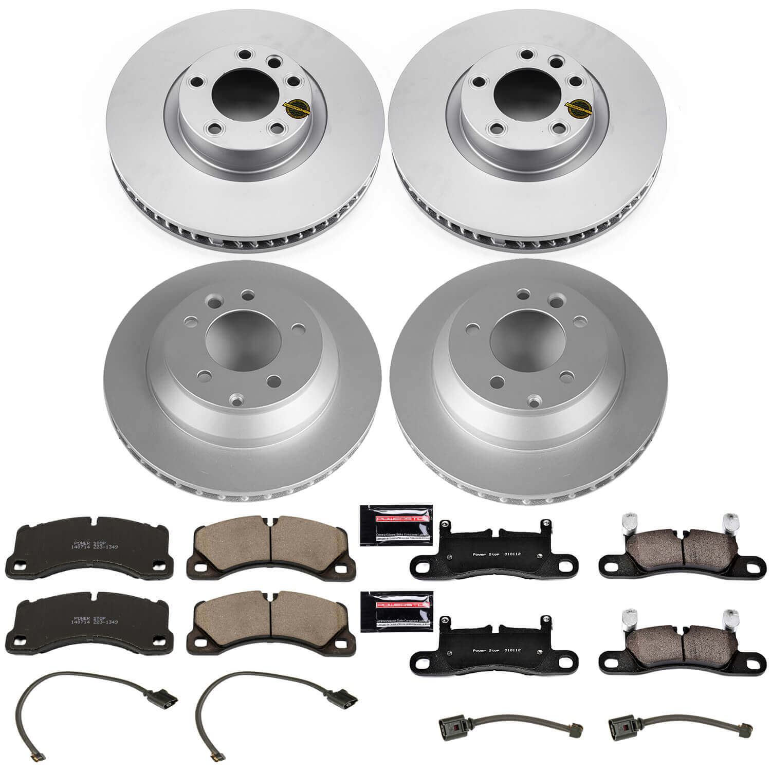 Power Stop CRK6650 Z23 Evolution Sport Front And Rear Brake Kit for 2011-2012 Porsche Cayenne S, S Hybrid product image