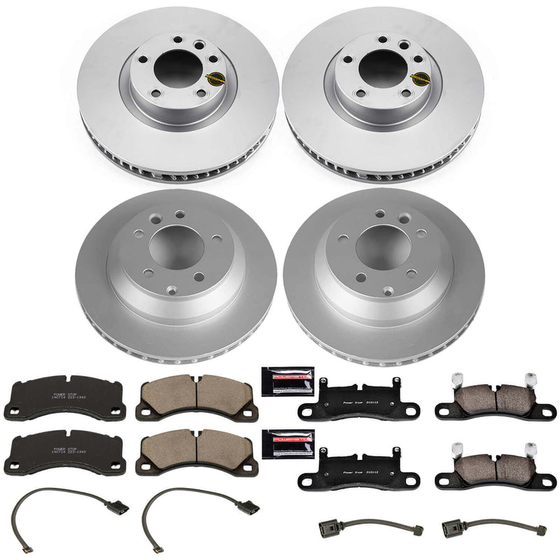 Power Stop CRK6650 Z23 Evolution Sport Front And Rear Brake Kit for 2011-2012 Porsche Cayenne S, S Hybrid product image