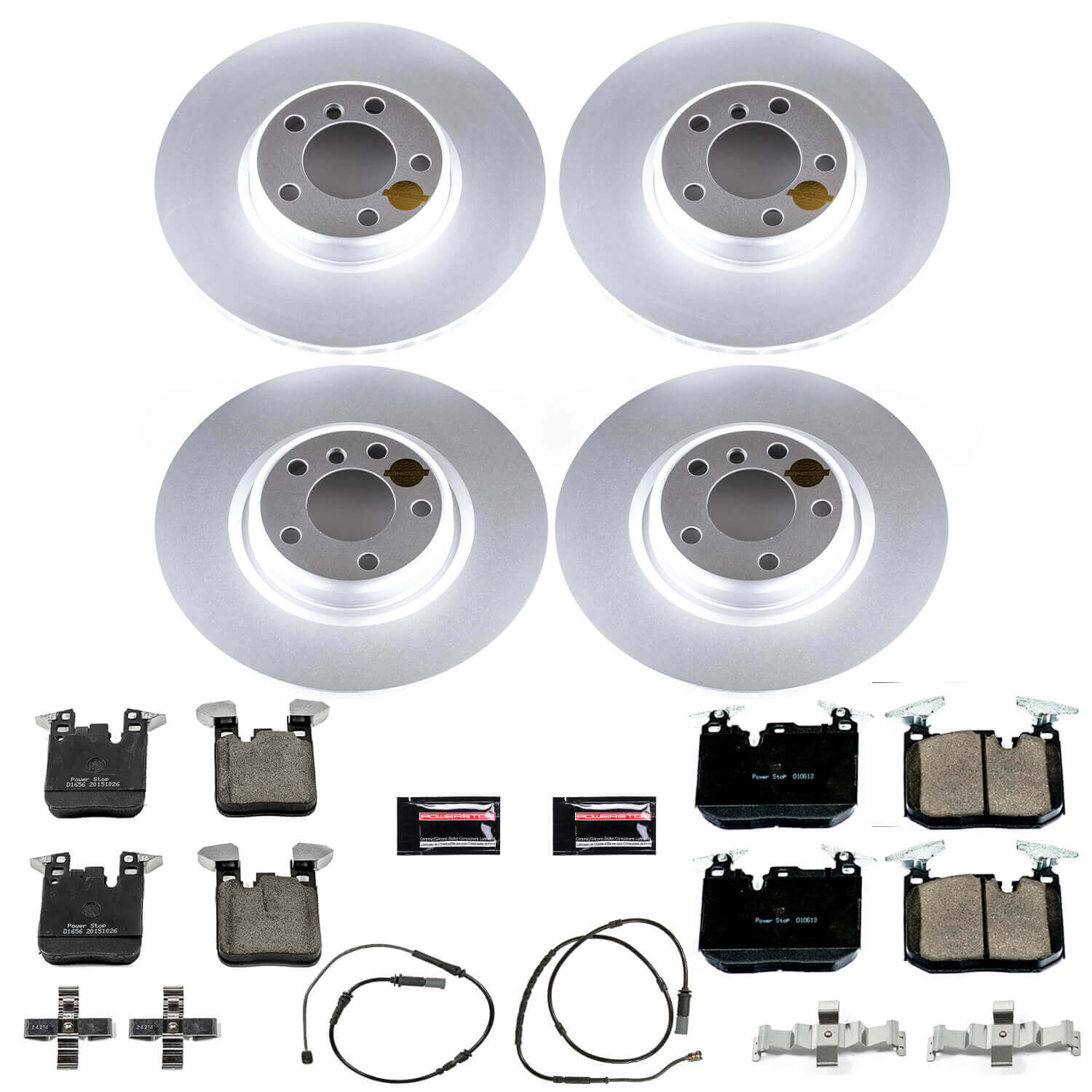 Power Stop CRK6655 Z23 Evolution Geomet Coated Front And Rear Pad And Rotor Kit for 2014-2016 BMW 228I product image
