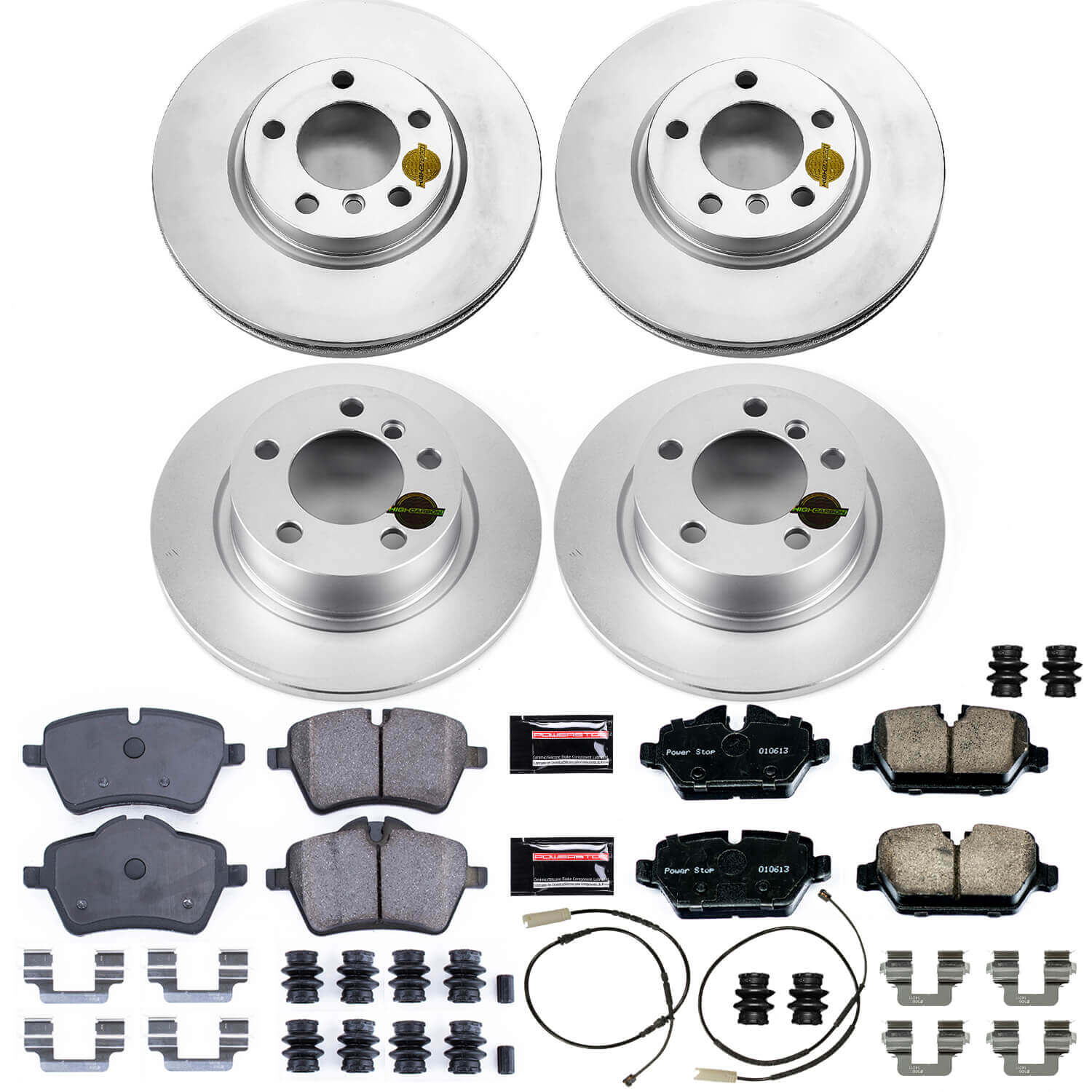 Power Stop CRK6666 Z23 Evolution Sport Front And Rear Brake Kit for 2011-2016 MINI Cooper Countryman S, S ALL4 product image