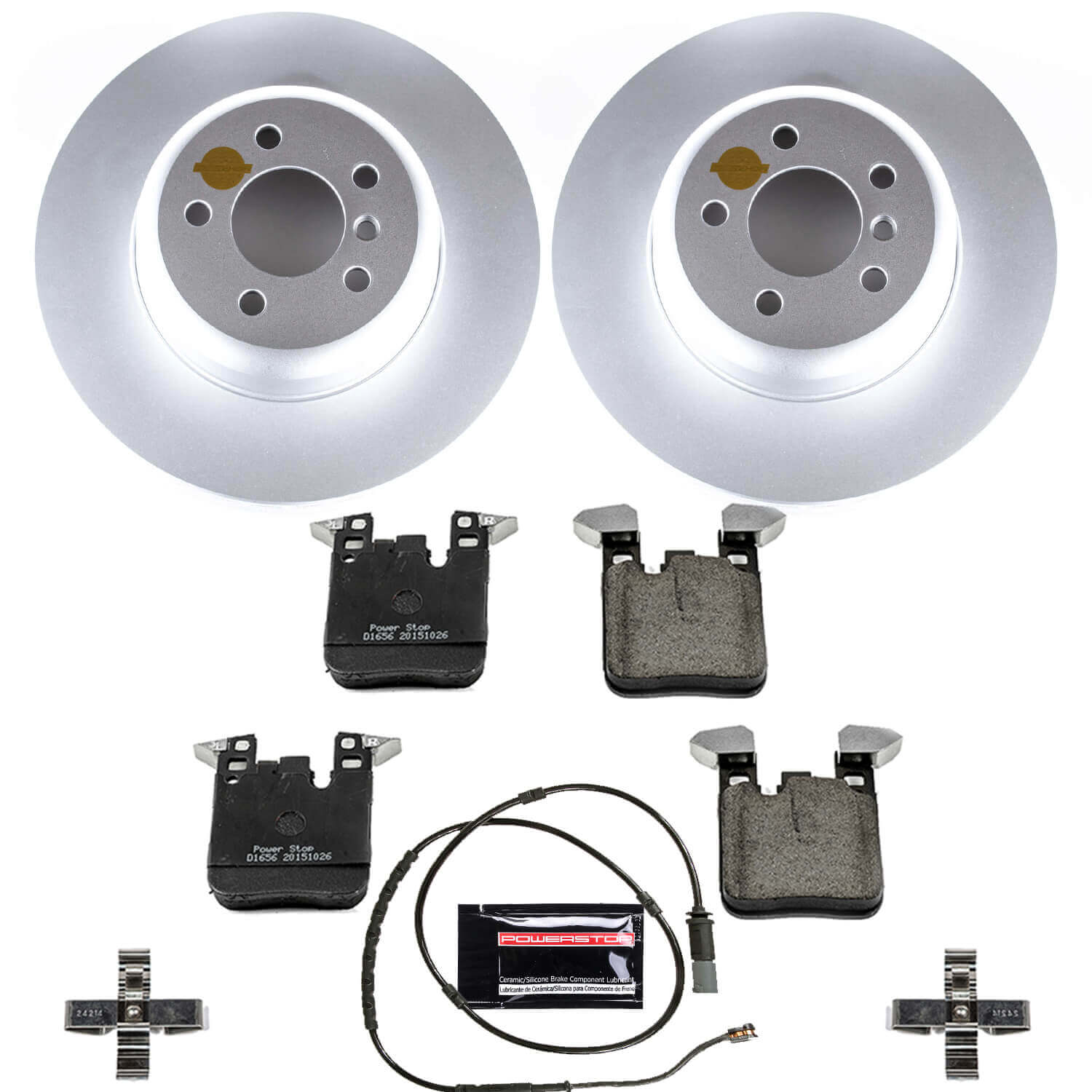 Power Stop CRK6672 Z23 Evolution Geomet Coated Rear Pad And Rotor Kit for 2016-2018 BMW 320I Xdrive product image