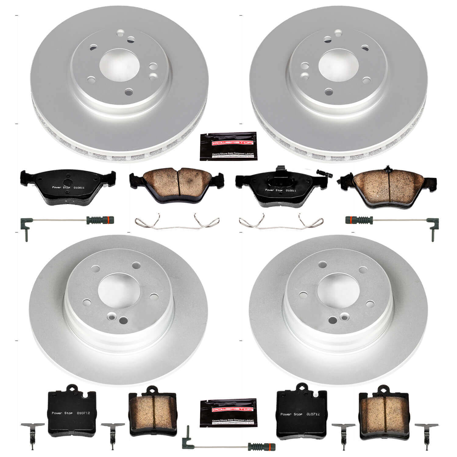 Power Stop CRK6700 Z23 Evolution Sport Front And Rear Brake Kit for 2000-2003 Mercedes-Benz CLK430 product image