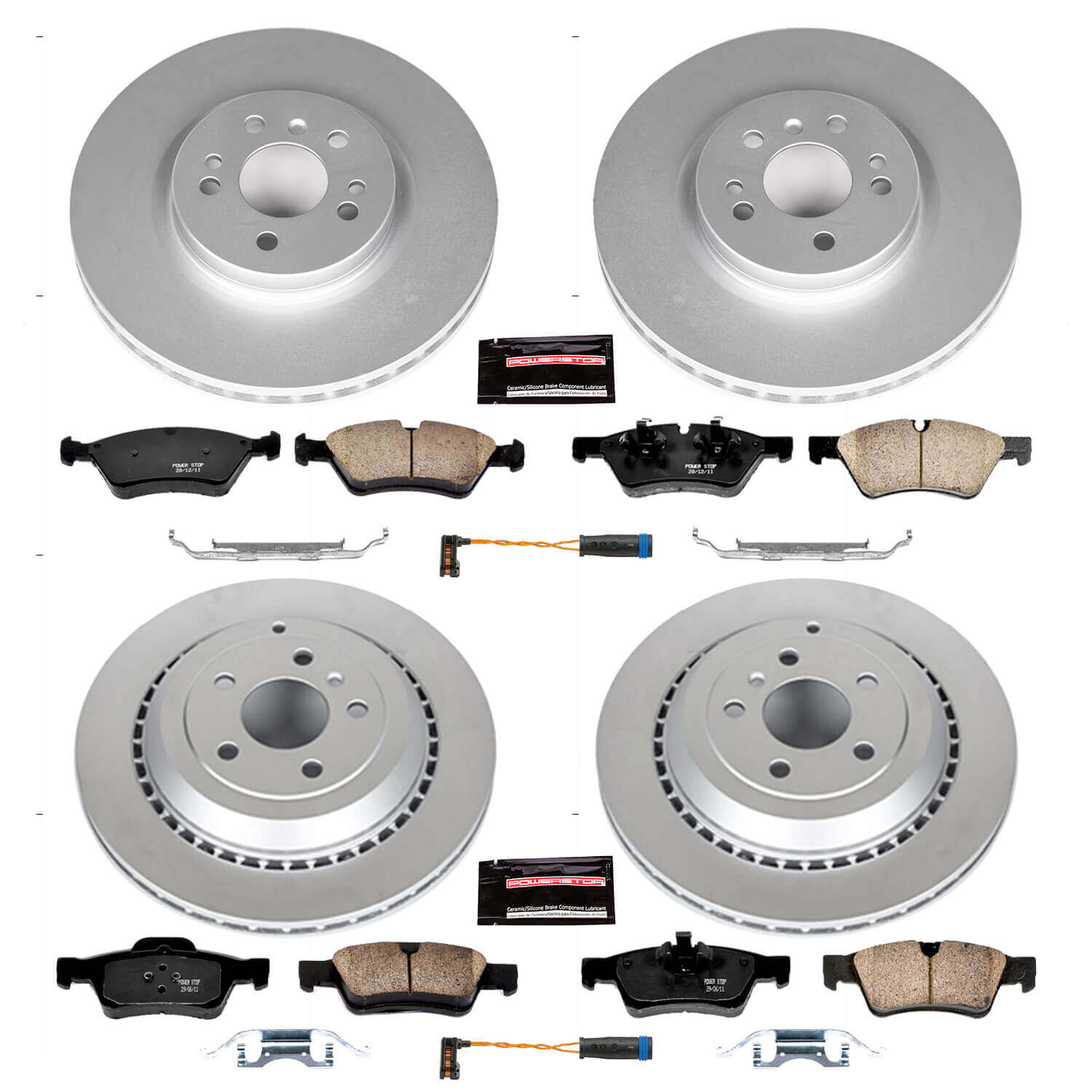 Power Stop CRK6711 Z23 Evolution Sport Front And Rear Brake Kit for 2007-2009 Mercedes-Benz R320 product image