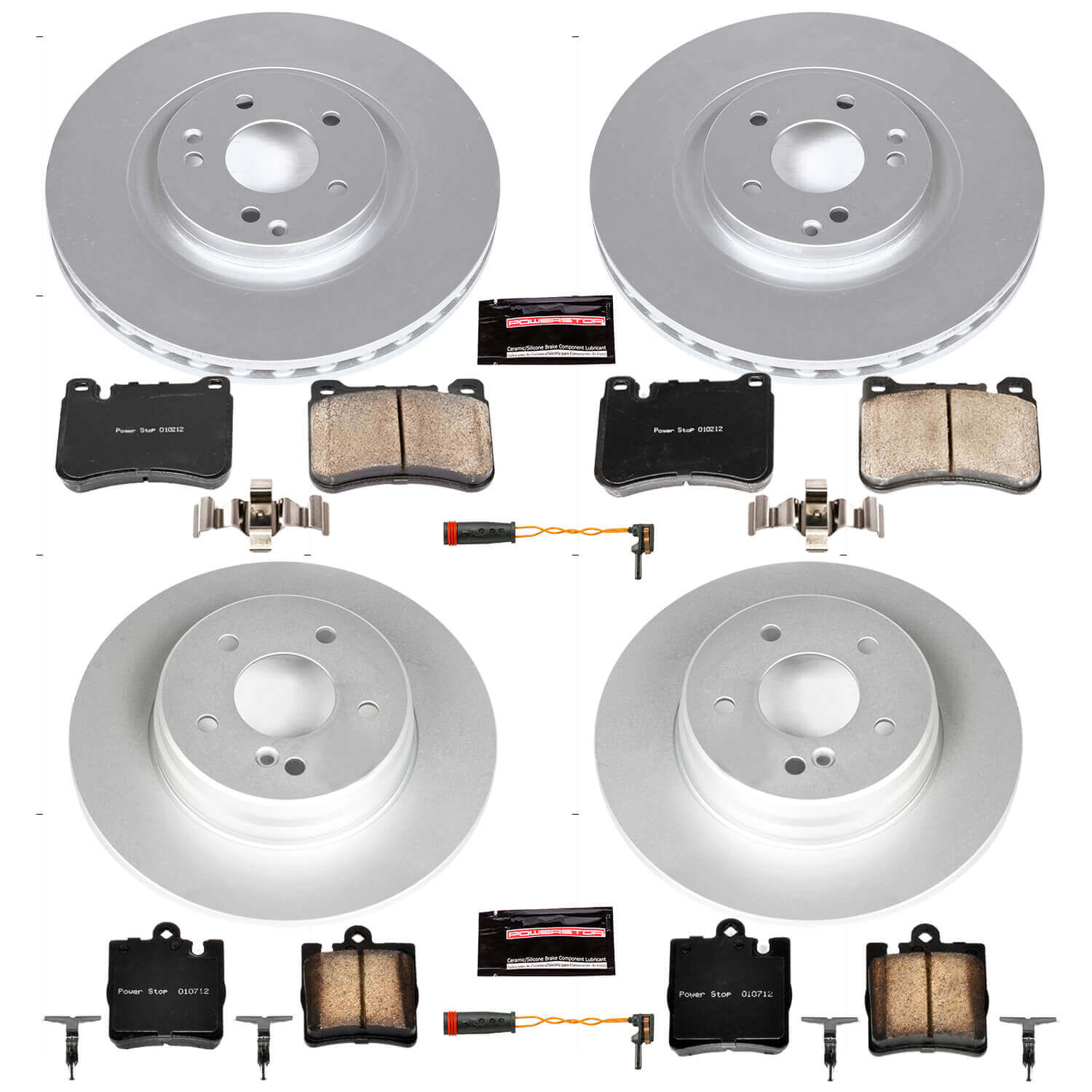 Power Stop CRK6714 Z23 Evolution Sport Front And Rear Brake Kit for 2005-2007 Mercedes-Benz C230 product image