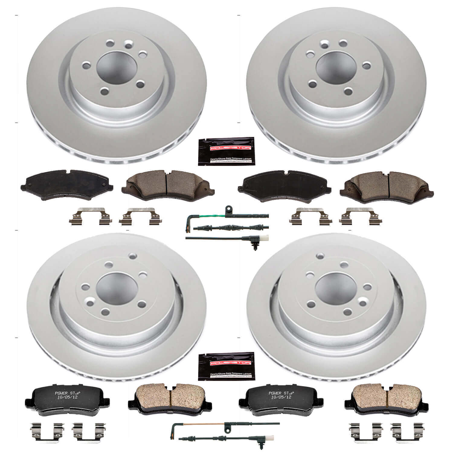 Power Stop CRK6720 Z23 Evolution Sport Front And Rear Brake Kit for 2010 Land Rover LR4 product image