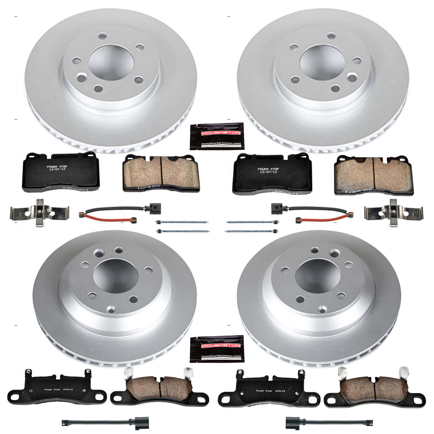 Power Stop CRK6724 Z23 Evolution Sport Front And Rear Brake Kit for 2011-2017 Volkswagen Touareg product image