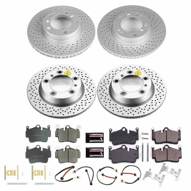 Power Stop CRK6733 Front And Rear Z17 Evolution Pad And Rotor Kit for 2009-2012 Porsche Boxster product image