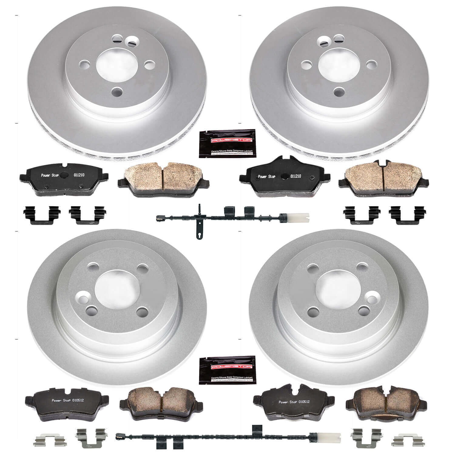 Power Stop CRK6740 Z23 Evolution Sport Front And Rear Brake Kit for 2011 MINI Cooper Base, Clubman product image