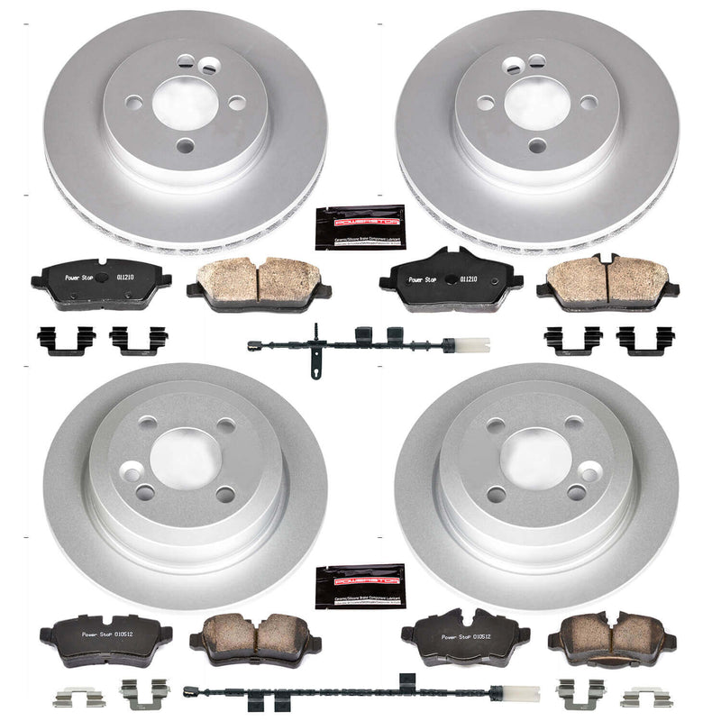 Power Stop CRK6740 Z23 Evolution Sport Front And Rear Brake Kit for 2011 MINI Cooper Base, Clubman product image
