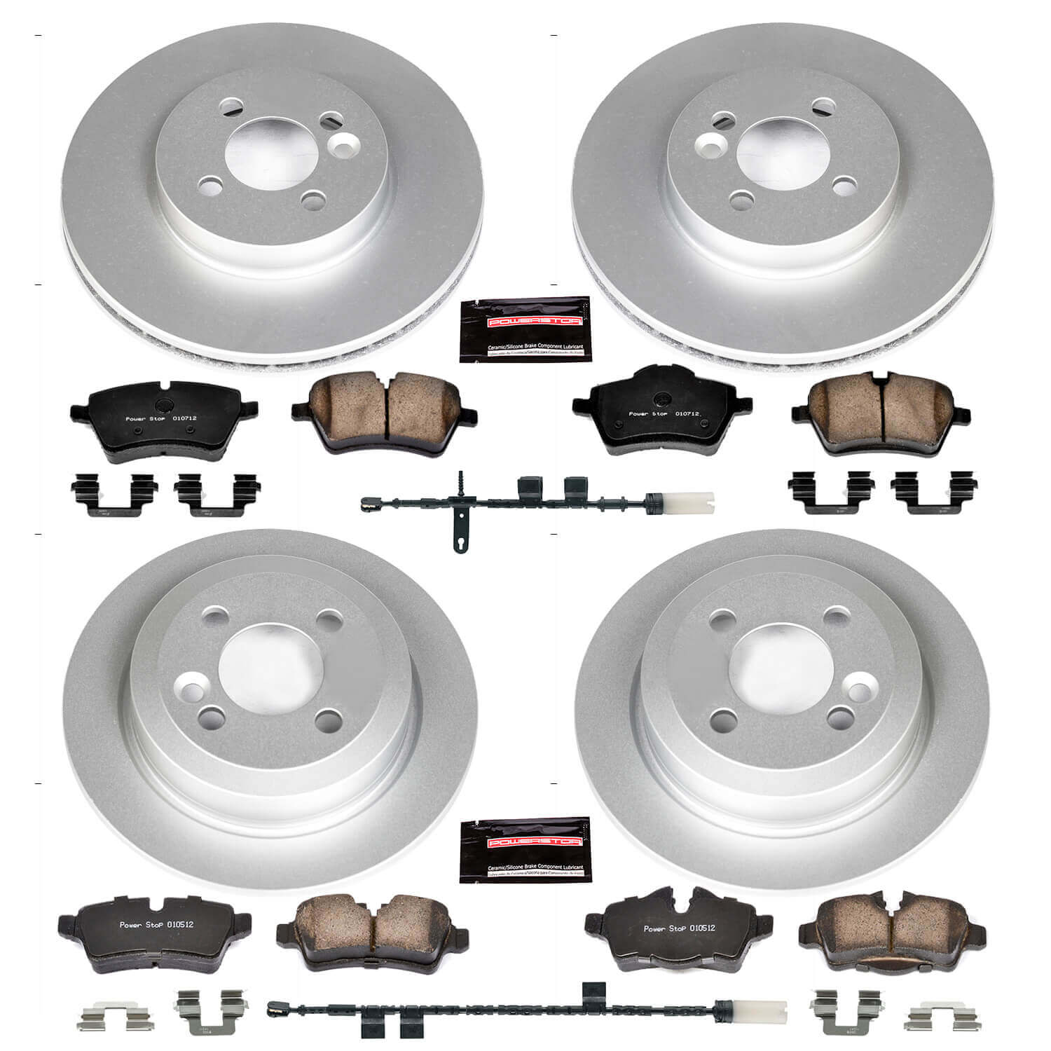 Power Stop CRK6742 Z23 Evolution Sport Front And Rear Brake Kit for 2012-2014 MINI Cooper Coupe S, Roadster S, S, S Clubman product image