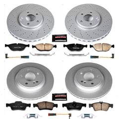 Power Stop CRK6747 Z23 Evolution Sport Front And Rear Brake Kit for 2003-2006 Mercedes-Benz S430 4Matic product image