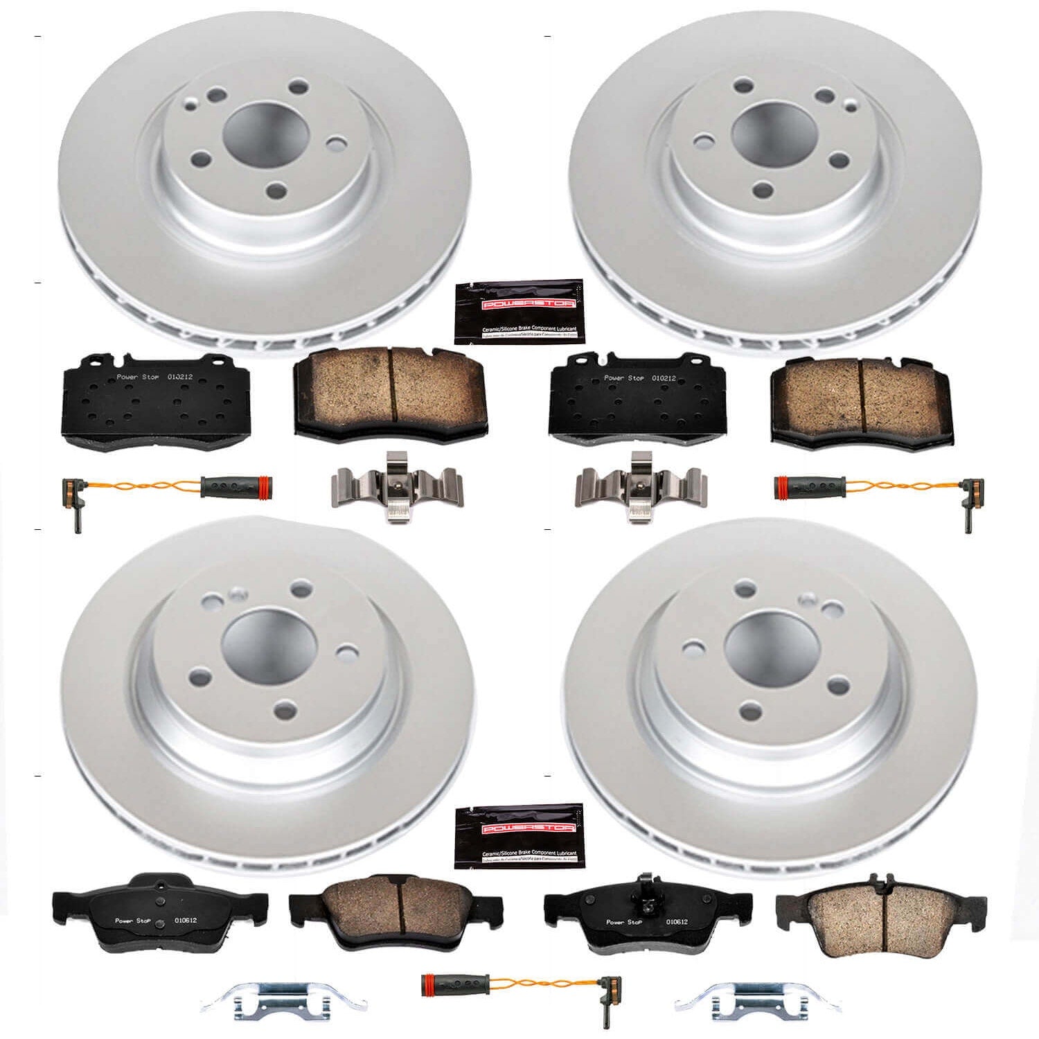 Power Stop CRK6751 Z23 Evolution Sport Front And Rear Brake Kit for 2003 Mercedes-Benz SL500 product image