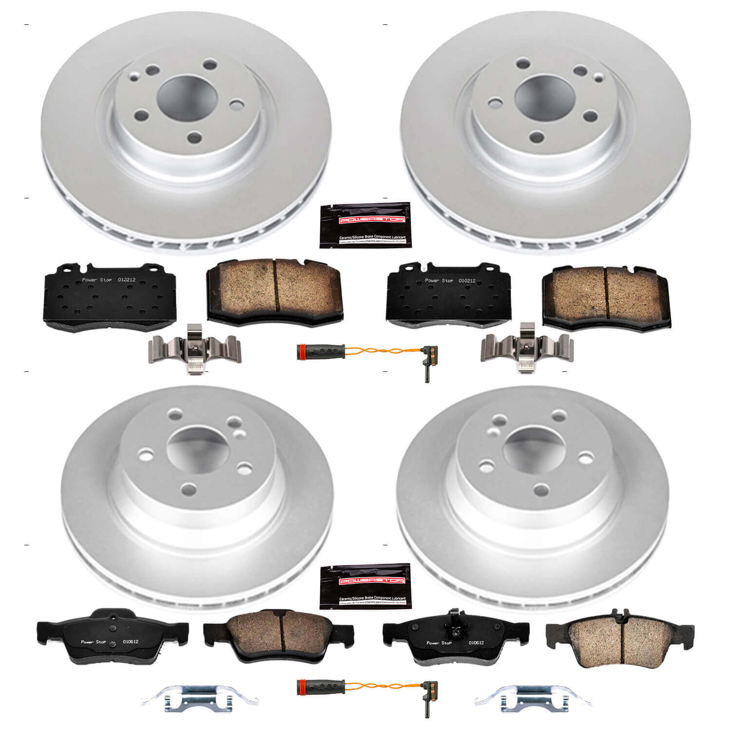 Power Stop CRK6753 Z23 Evolution Sport Front And Rear Brake Kit for 2007-2009 Mercedes-Benz E550 Rear Wheel Drive product image
