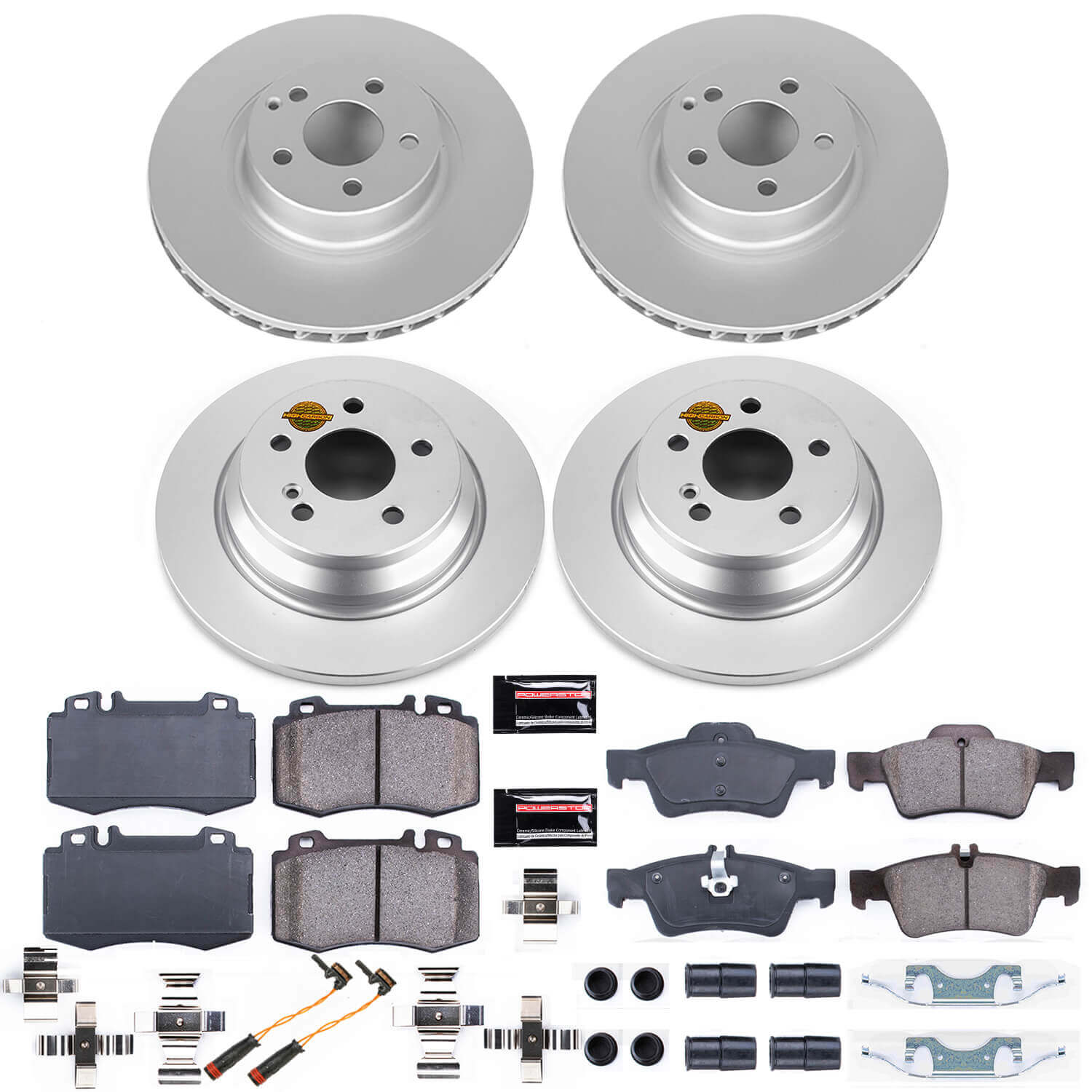 Power Stop CRK6754 Z23 Evolution Sport Front And Rear Brake Kit for 2007-2012 Mercedes-Benz SL550 product image