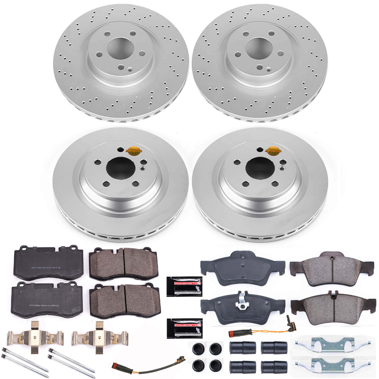 Power Stop CRK6756 Z23 Evolution Sport Front And Rear Brake Kit for 2009-2014 Mercedes-Benz CL550 product image